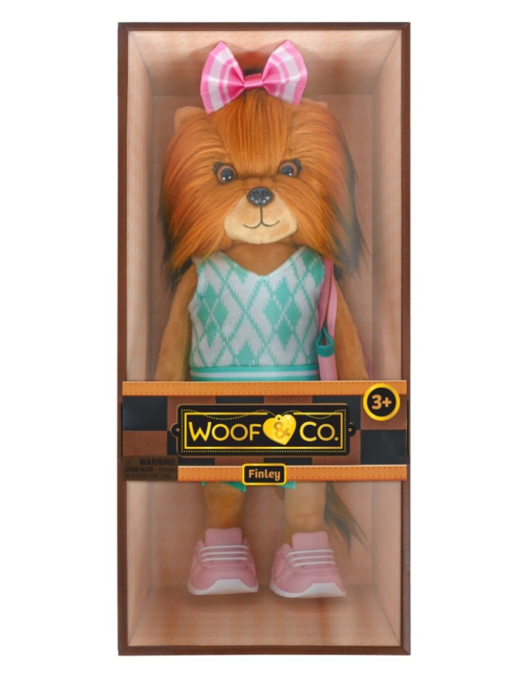 NEW Woof&Co 15-inch Finley Poseable Plush Yorkshire Terrier Fashion Doll Outfit